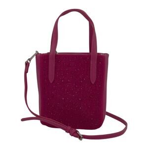 Betsy Johnson Women Embellished Cross Body Bag, Dark Fuchsia